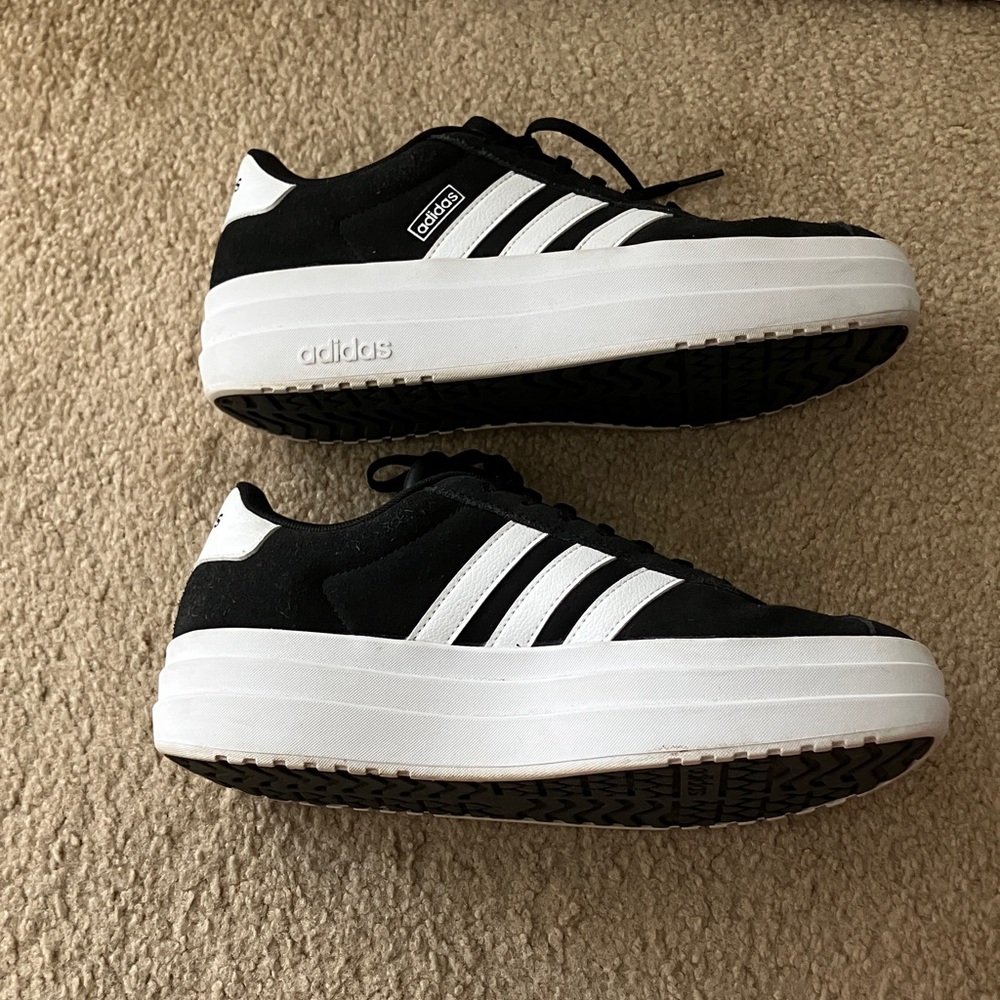 adidas VL Court Bold black and white size 9 - Picture 4 of 7